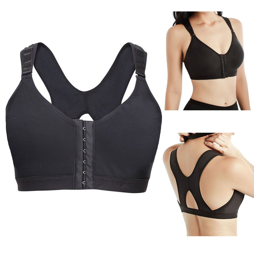 Front Buckle Adjustable Straps Sports Bra