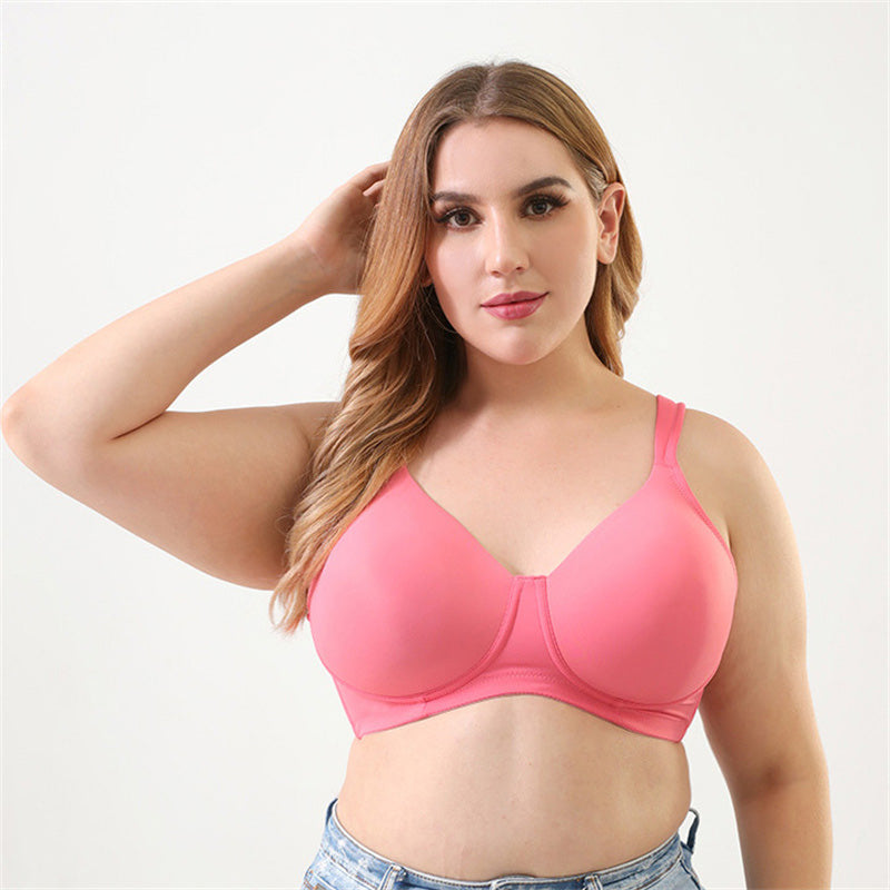 Pink Ultra-thin Plus Size Bra
