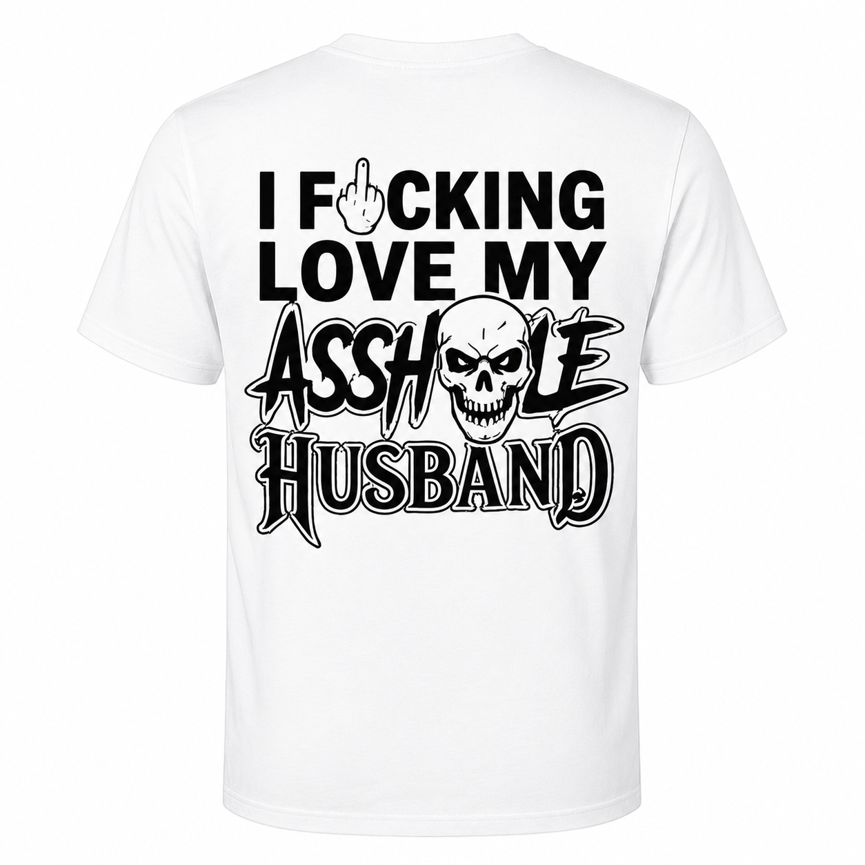 Funny finger skull T-shirt