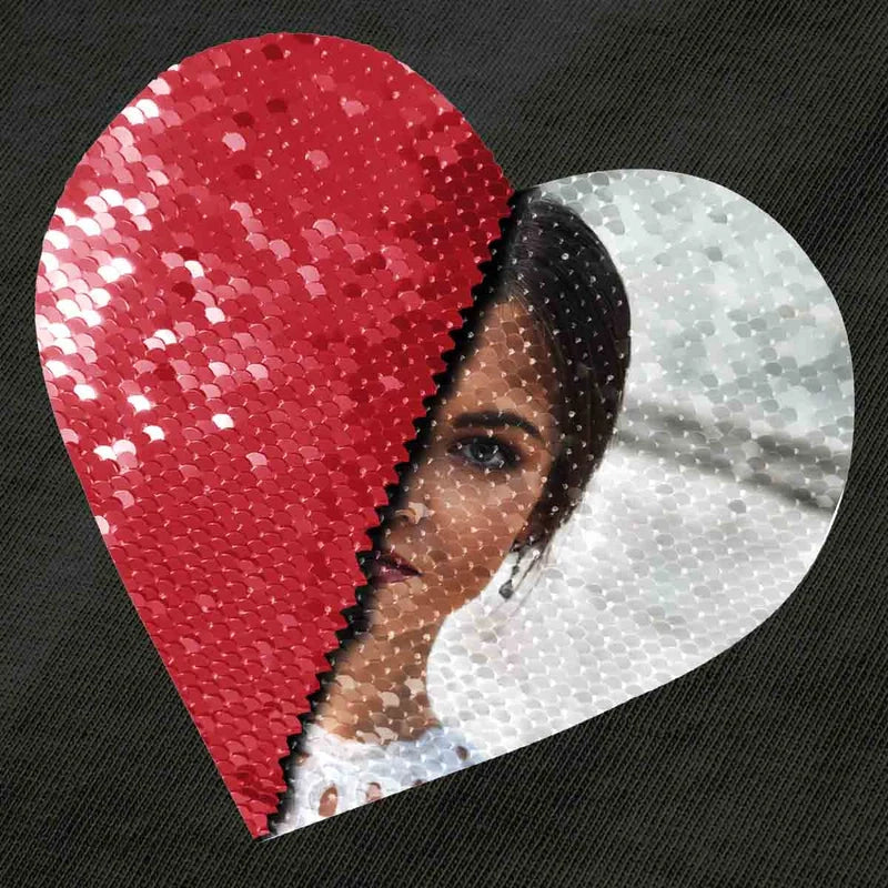 Custom Flip Sequin Hoodie (Heart)