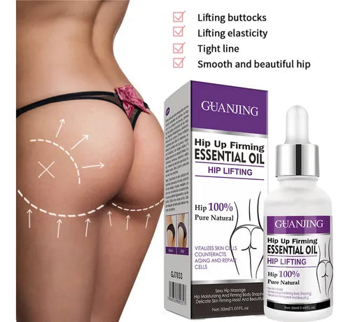 Organic essential oils for an instant butt lift