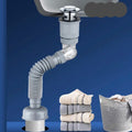 Sink Drain Flexible P-Trap with Anti-odor Check Valve