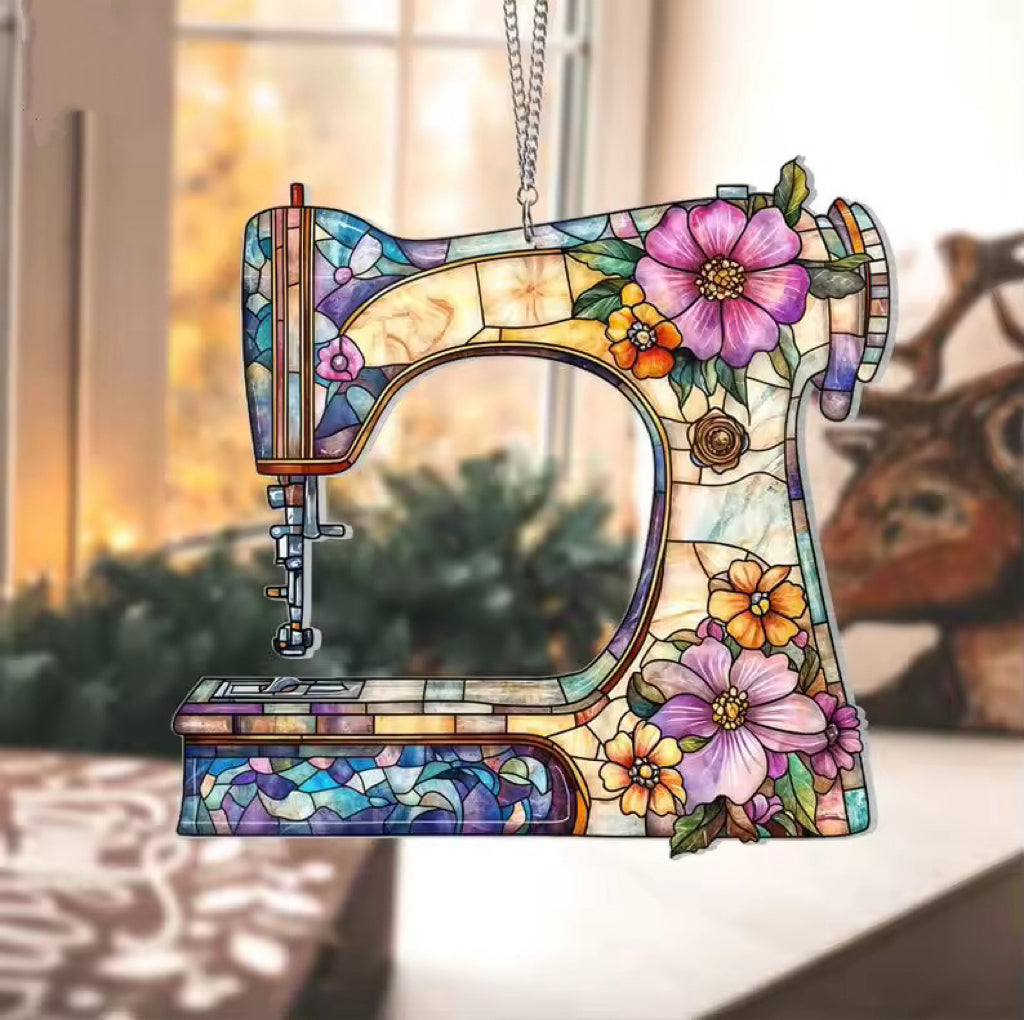 🔥🔥2025 Mother's Day Gift--Cute Sewing Machine Suncatcher Decoration