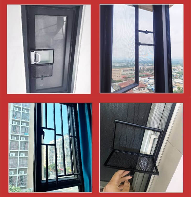 Magnetic Window Screen withSmall Window