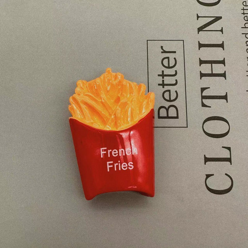 3D Simulation Food Fridge Magnet