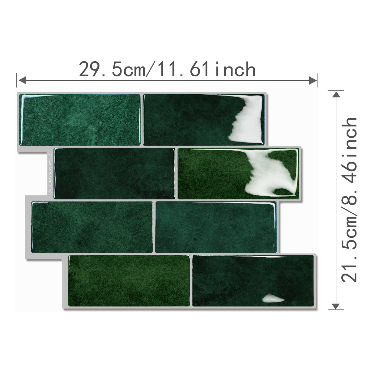 Waterproof and oil-resistant adhesive wall stickers for decoration.