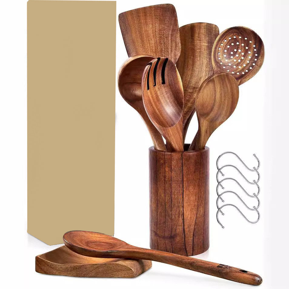 Teak Household Set Cooking Spatula Spoon