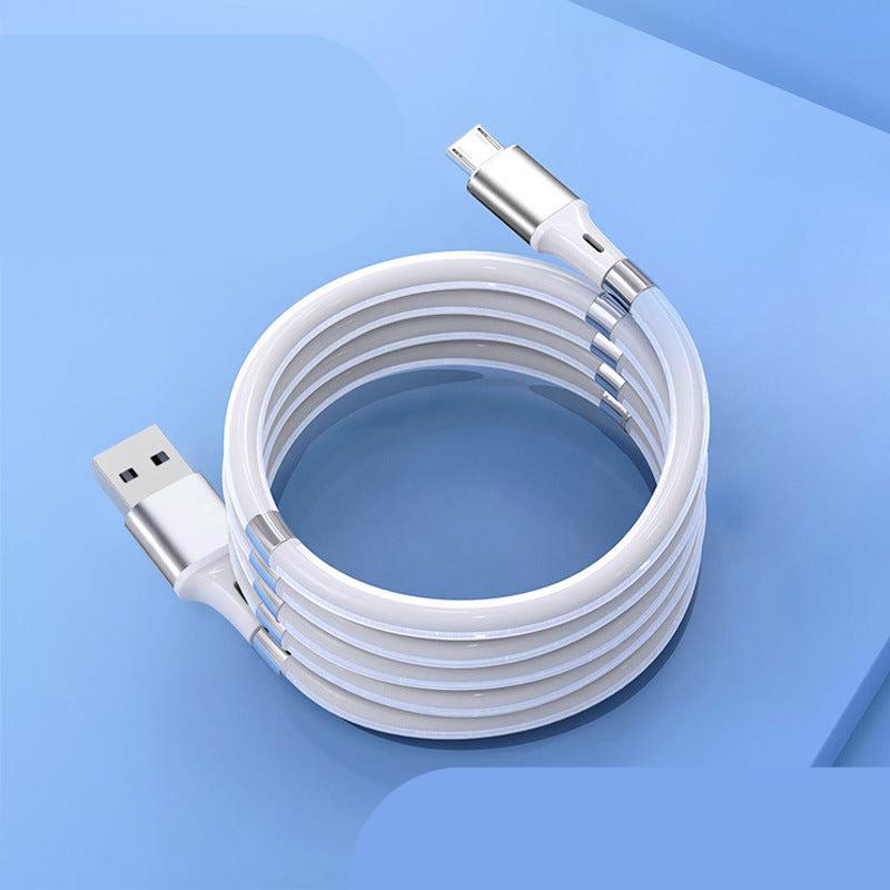 Portable fast charging cable magnetic suction