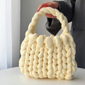 Thick wool hand-woven bag DIY homemade material bag