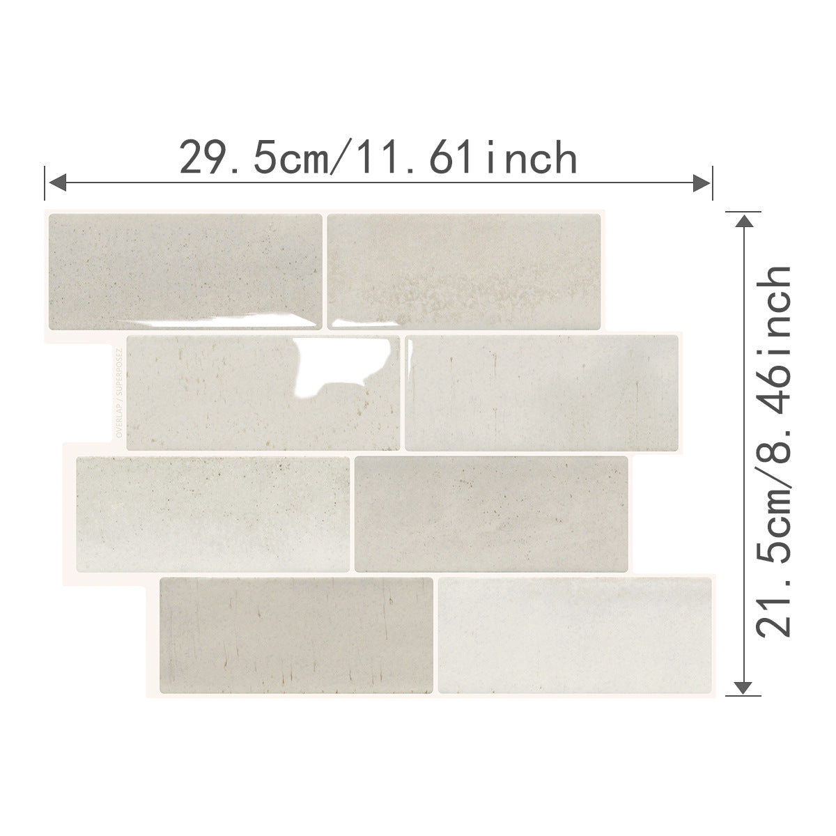 Waterproof and oil-resistant adhesive wall stickers for decoration.