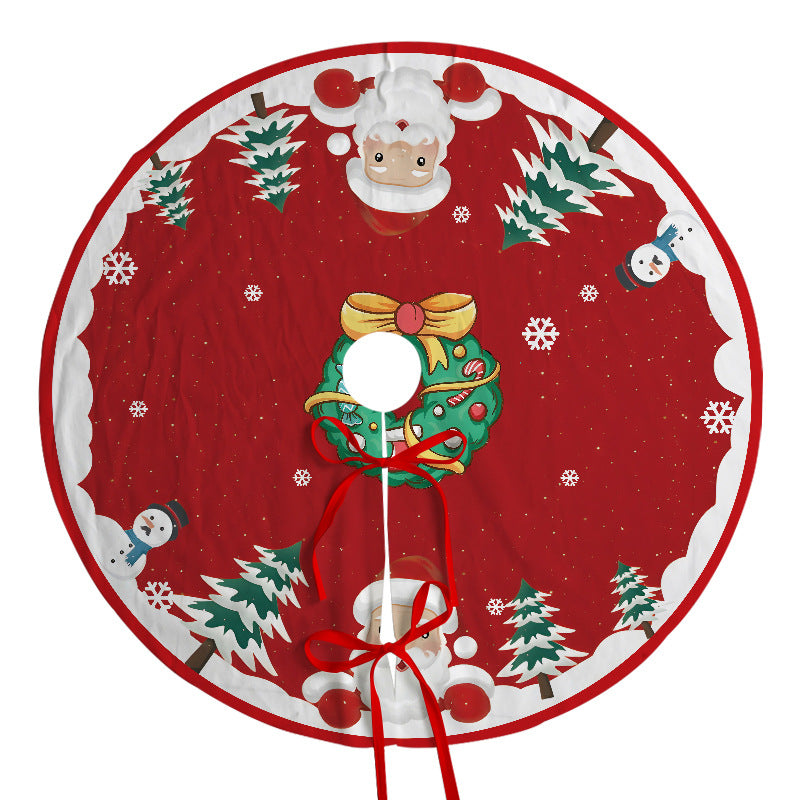 Christmas tree skirt holiday party scene decoration