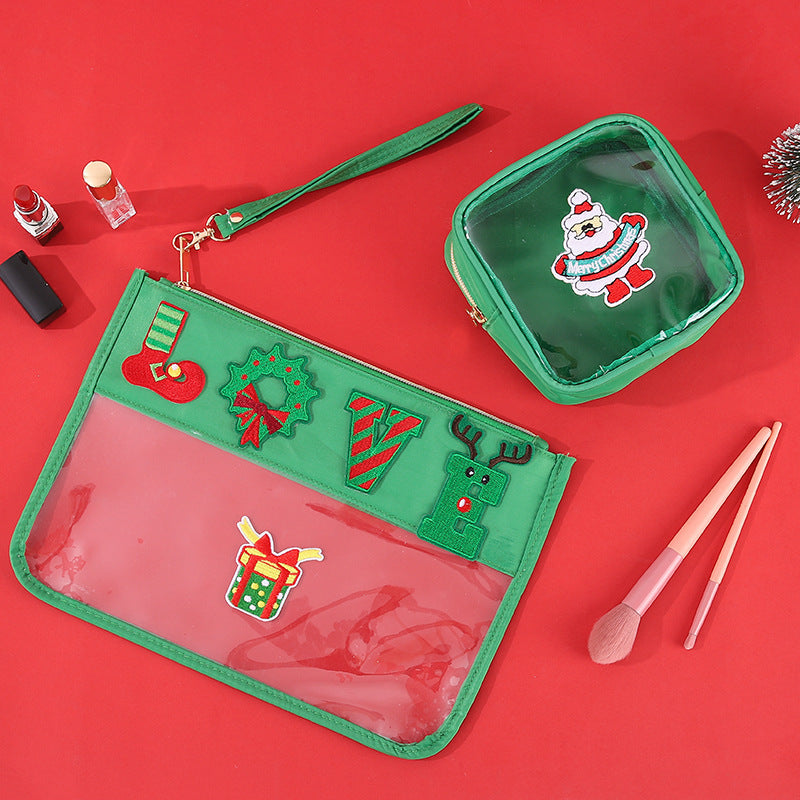 Christmas Embroidered Travel Storage Bag