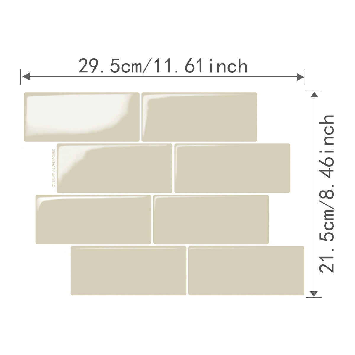 Waterproof and oil-resistant adhesive wall stickers for decoration.