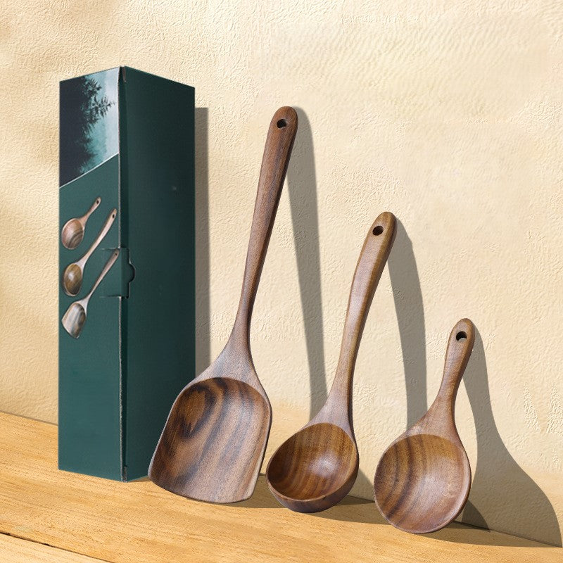 Teak Household Set Cooking Spatula Spoon