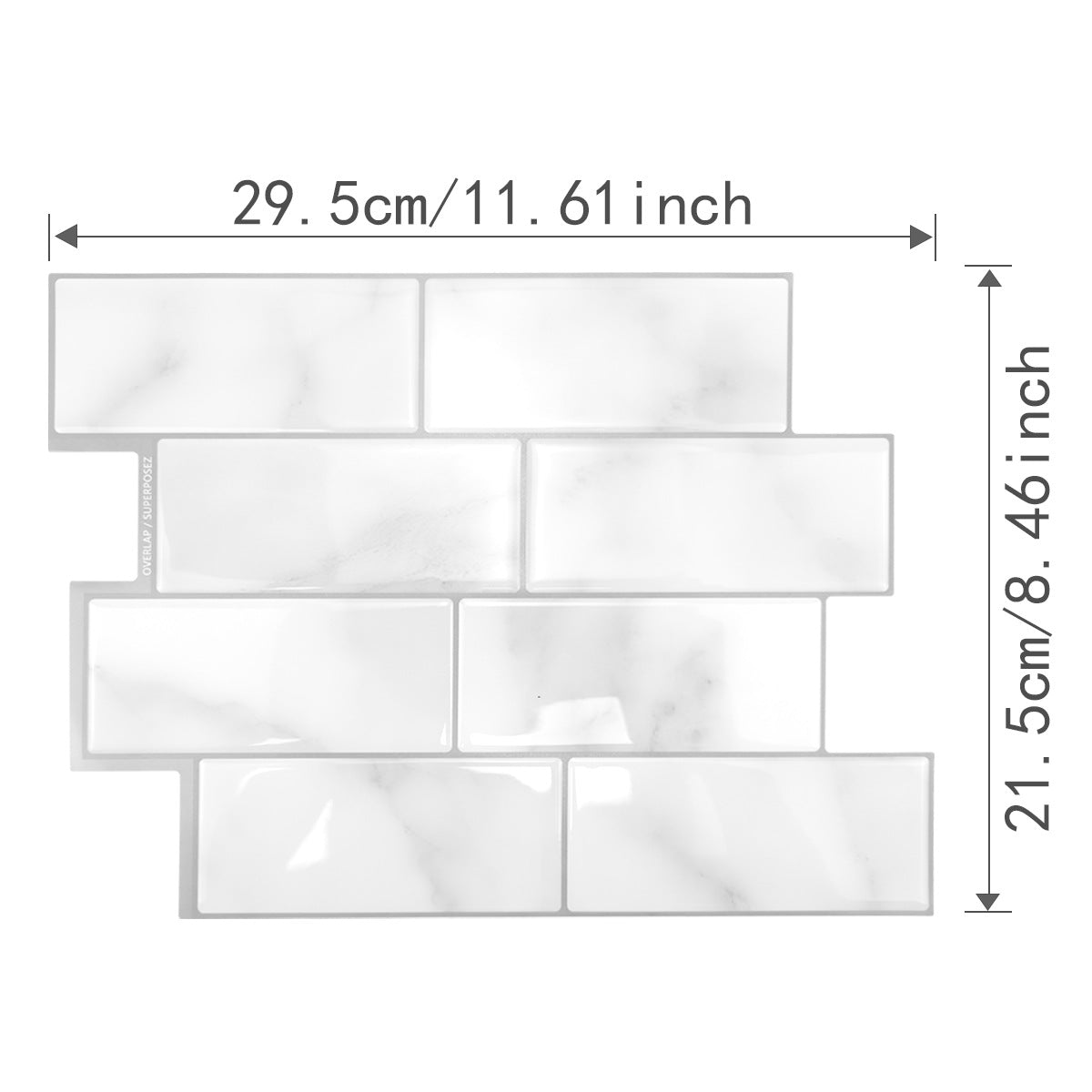 Waterproof and oil-resistant adhesive wall stickers for decoration.