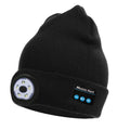 Knitted hat outdoor LED lighting bluetooth music