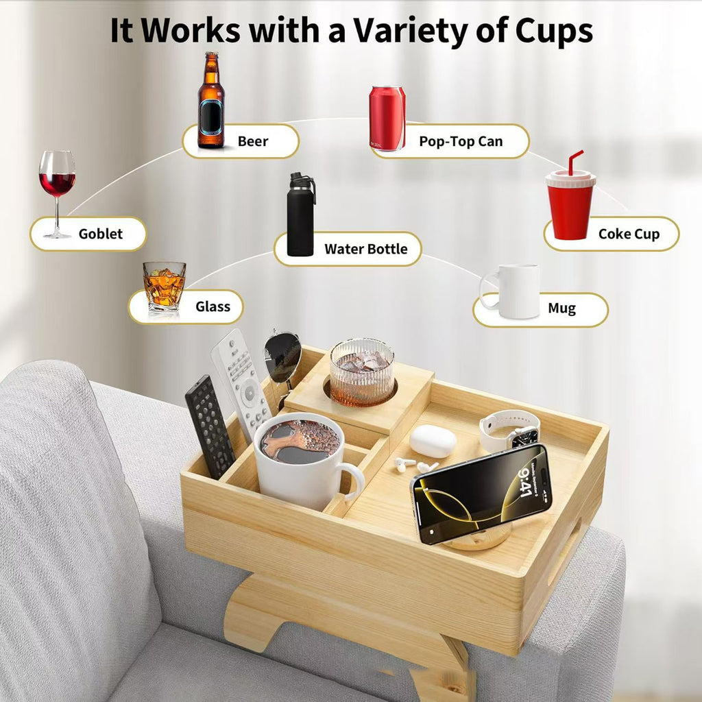 Sofa Tray Multi-Function Storage Box