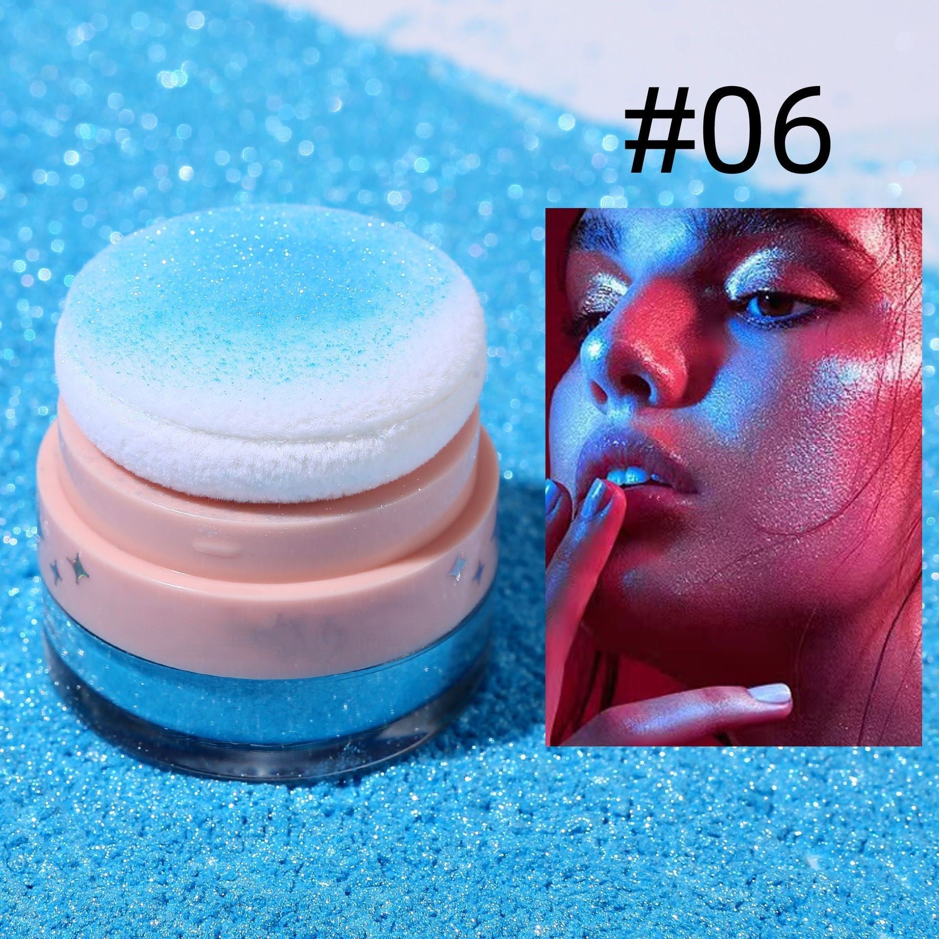 Highlight glitter body powder