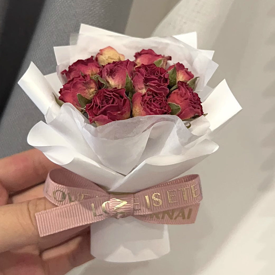 Mini Rose Bouquet Dried Flower Ornament