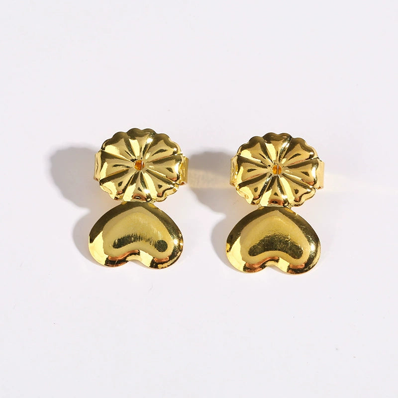 Ear stud auxiliary device to prevent drooping and falling off