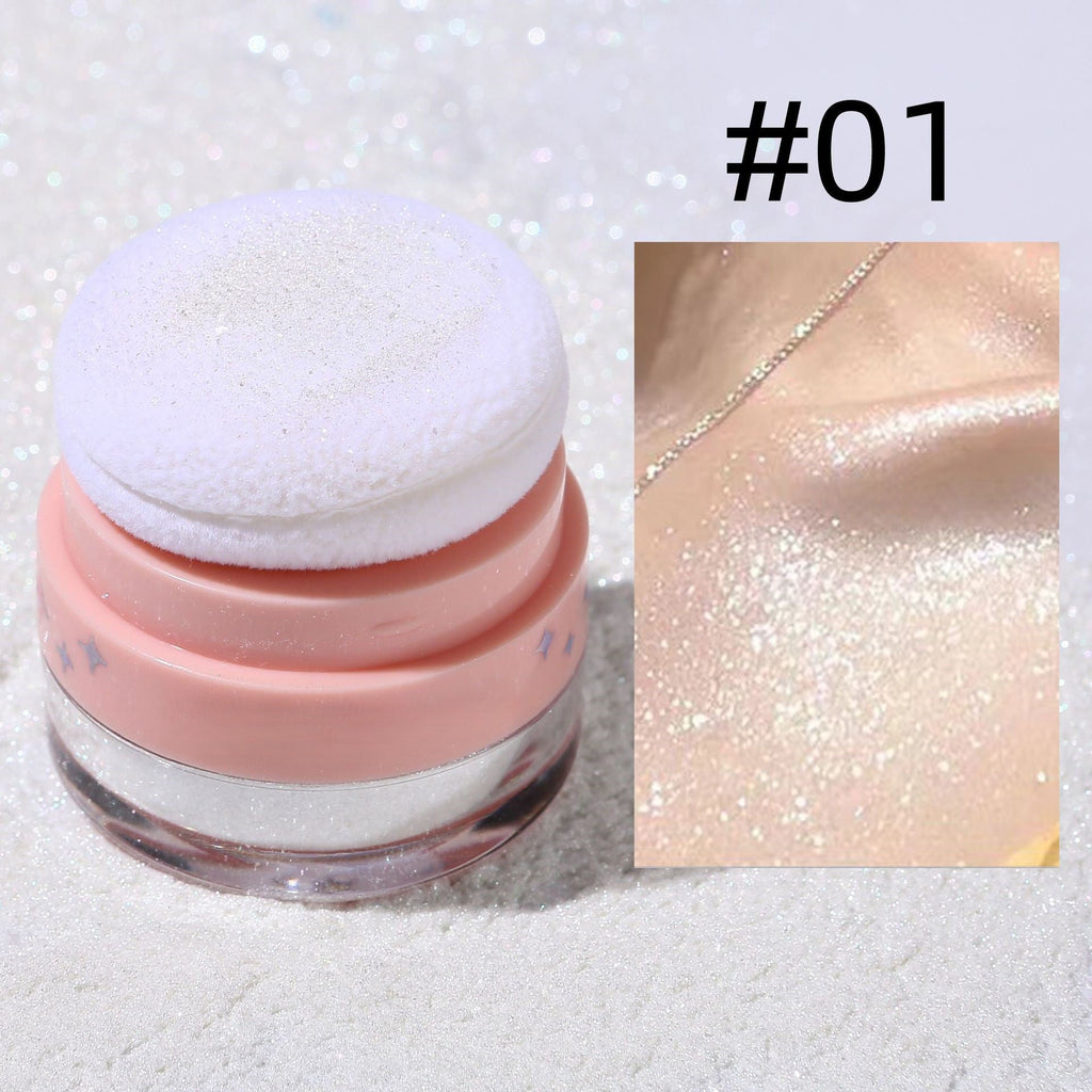 Highlight glitter body powder