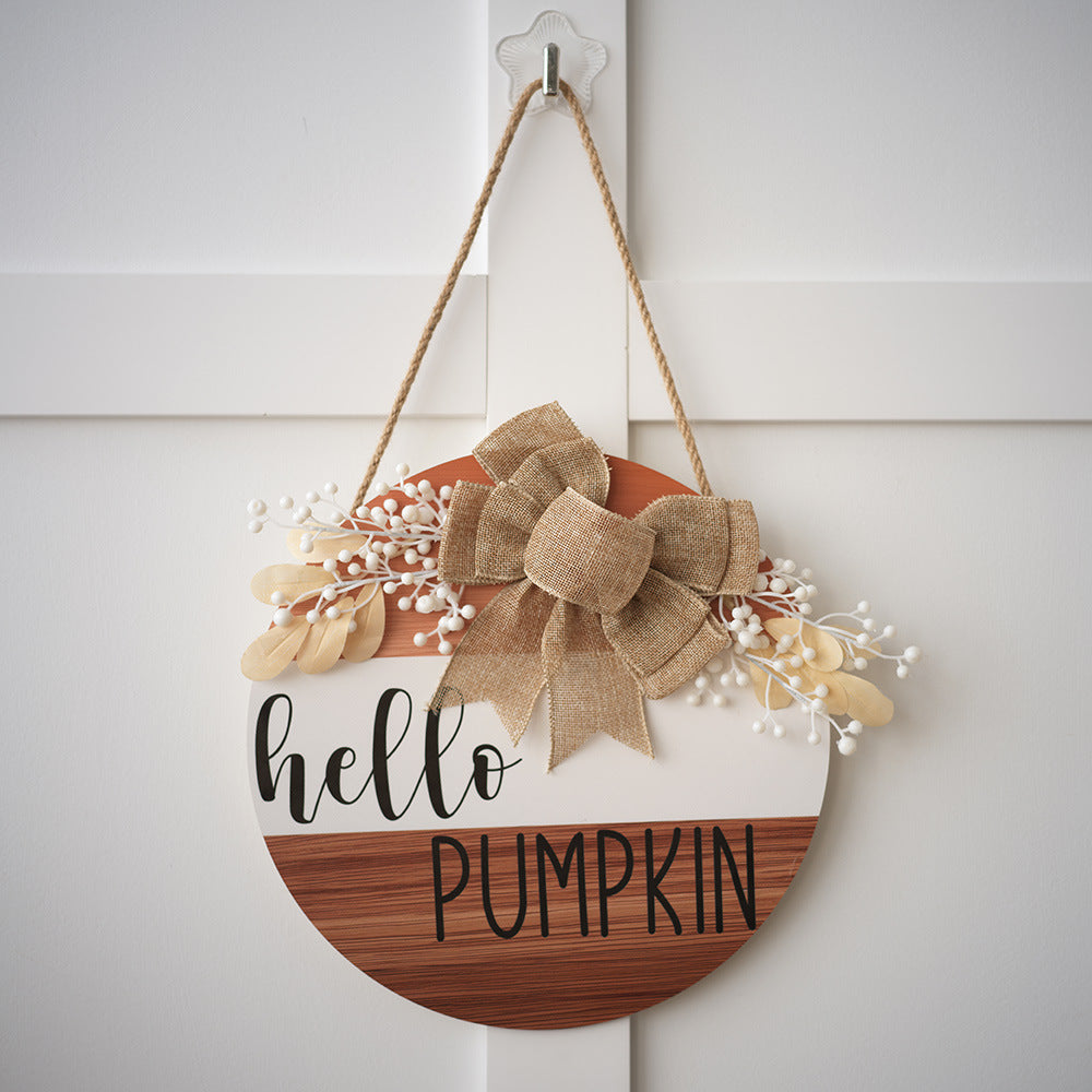 Wooden door hanger creative letter sign