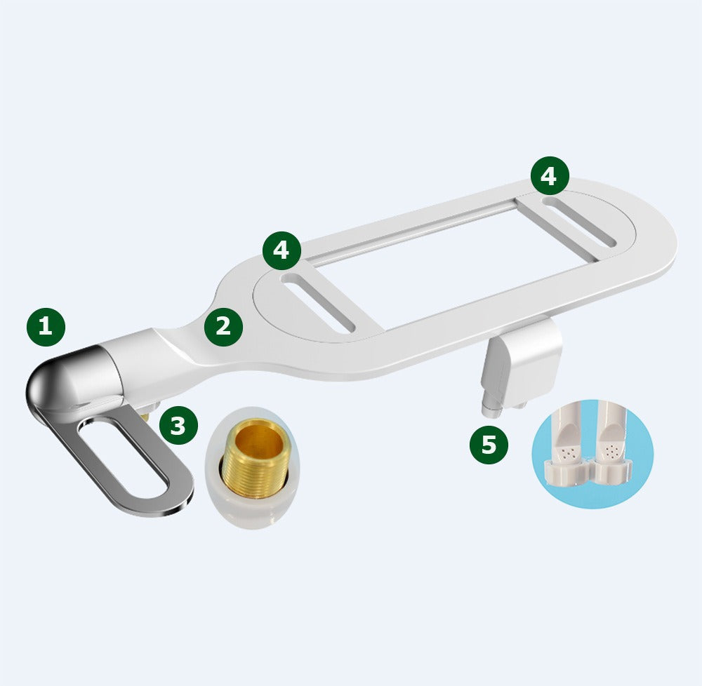 Butt Wash Magic Unplugged Easy Installation Universal Toilet Seat