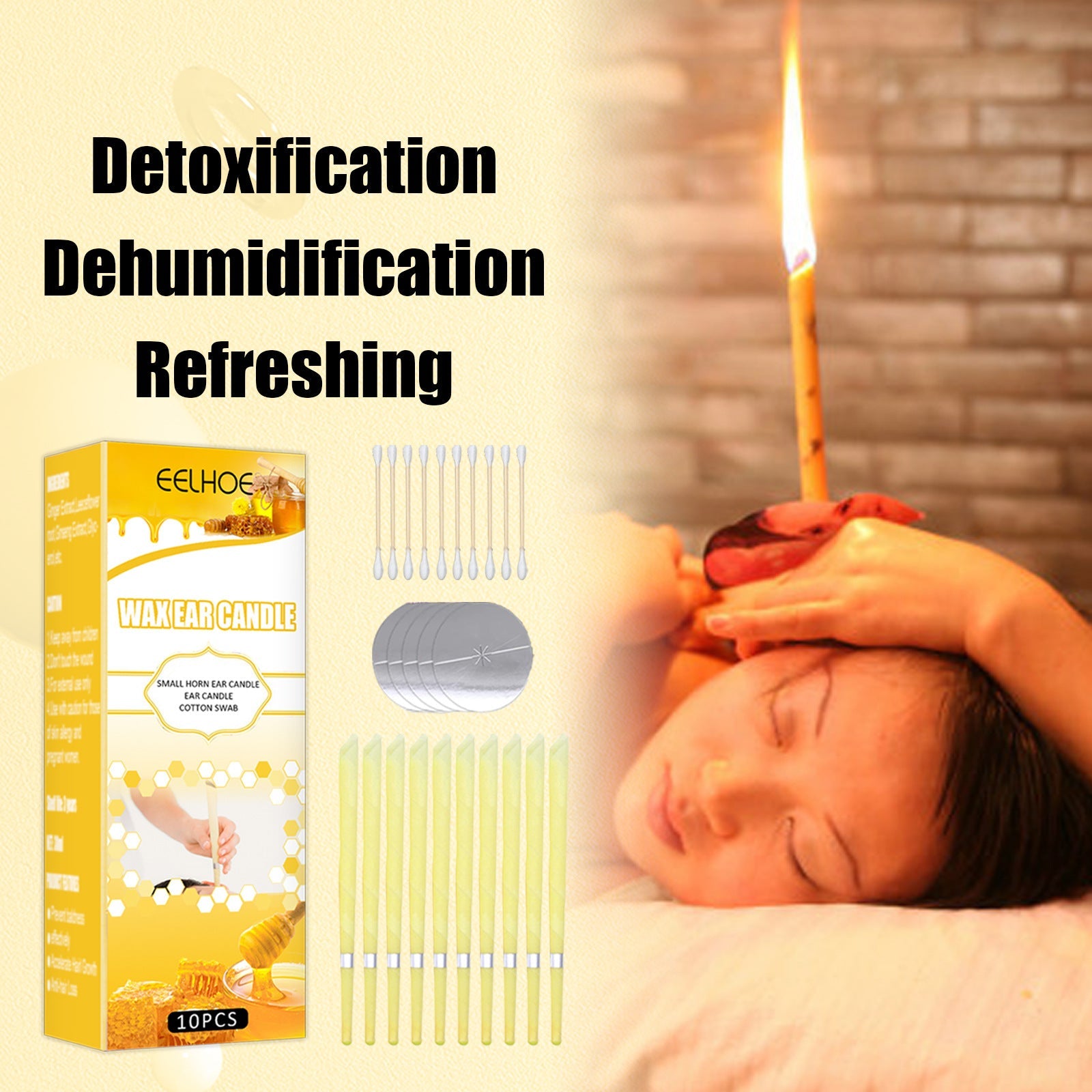 Aroma Ear Candle Cleaning Ear Wax Ear Massage