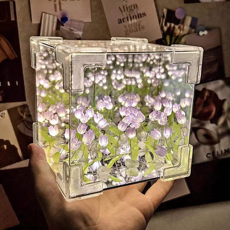 Creative DIY simulation tulip night light
