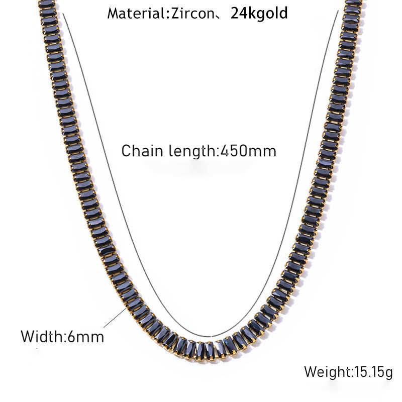 24k, Haoshi stone bracelet necklace set
