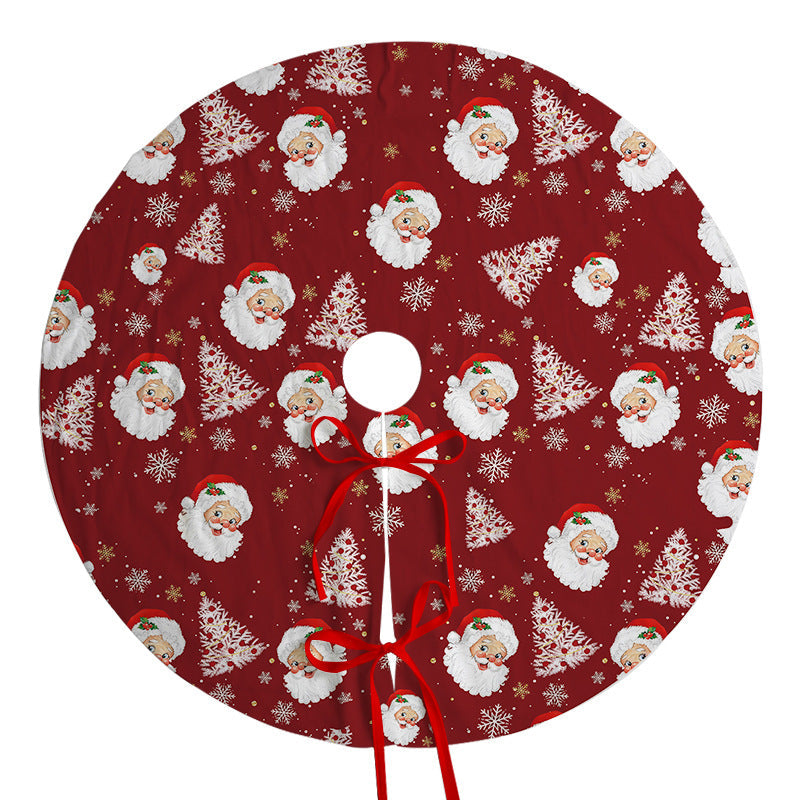 Christmas tree skirt holiday party scene decoration