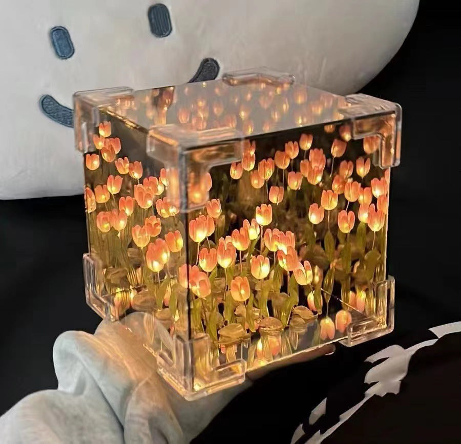 Creative DIY simulation tulip night light