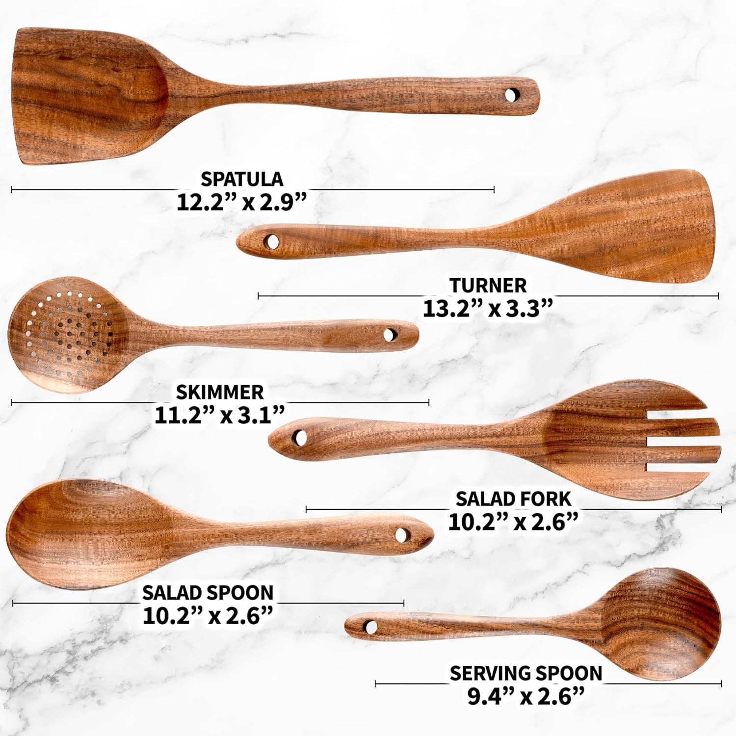 Teak Household Set Cooking Spatula Spoon