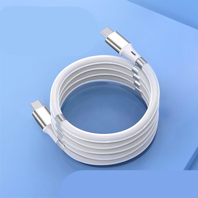 Portable fast charging cable magnetic suction