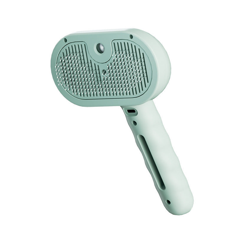 Pet comb spray to prevent flyaway hair