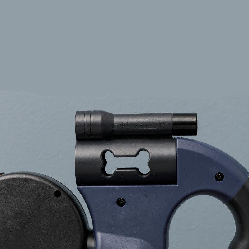 Retractable pet leash for safe dog walking