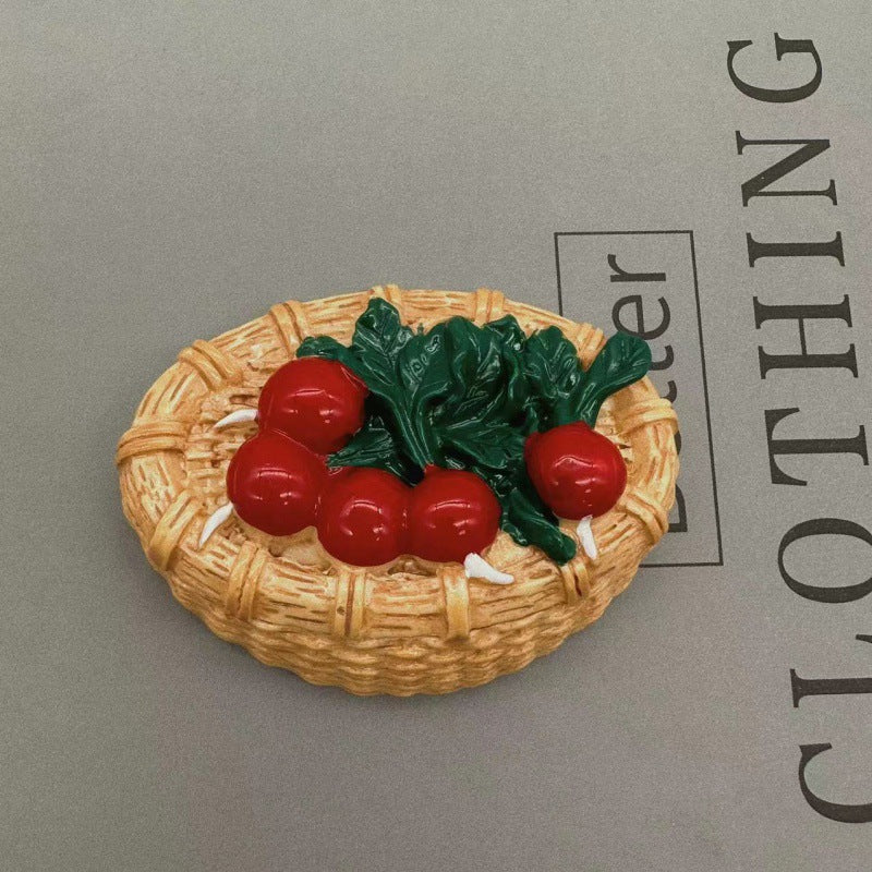 3D Simulation Food Fridge Magnet