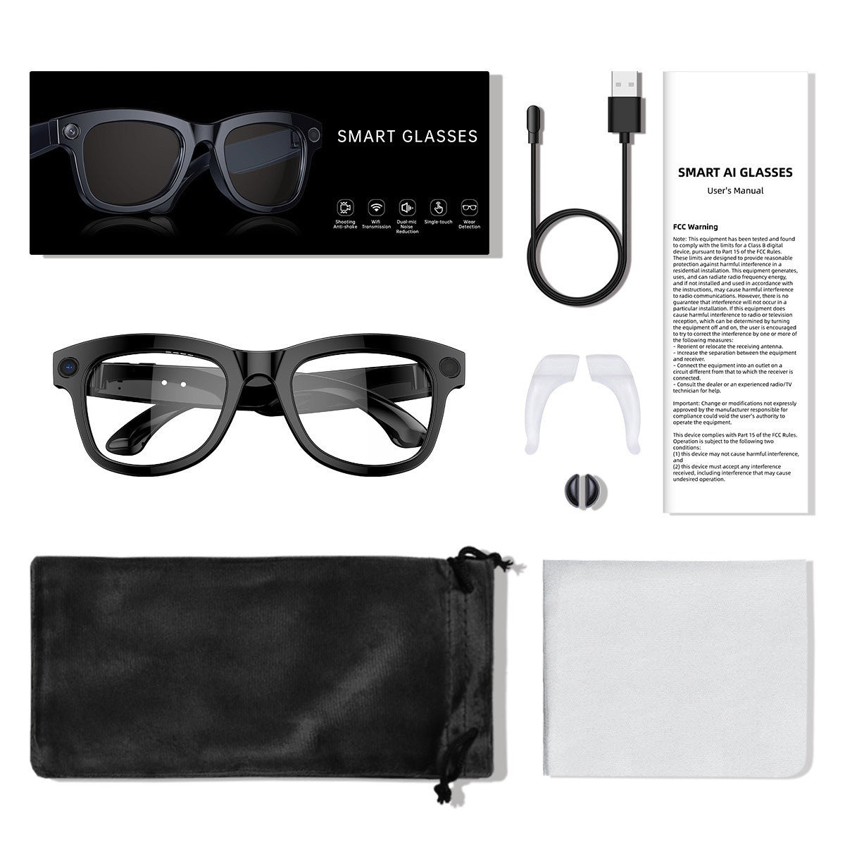 Smart glasses support multiple functions