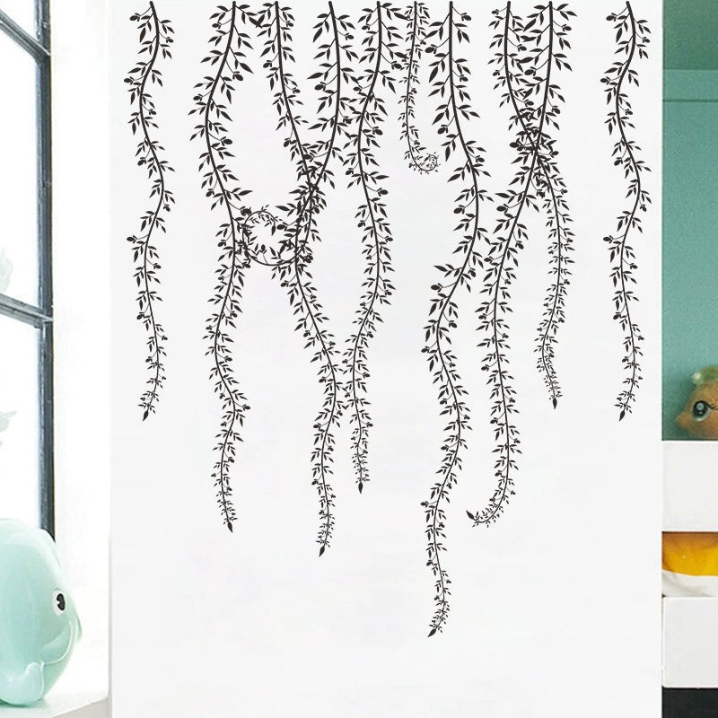 Removable vine sticker wall decoration background sticker