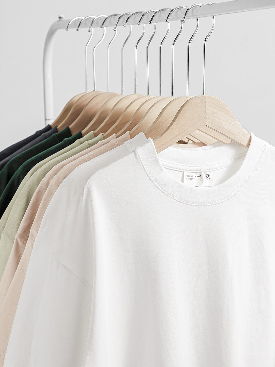 Customized loose cotton T-shirt