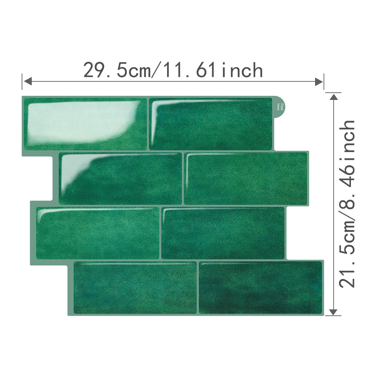 Waterproof and oil-resistant adhesive wall stickers for decoration.