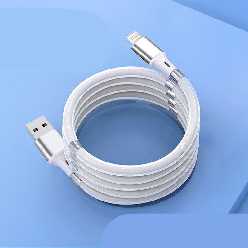 Portable fast charging cable magnetic suction