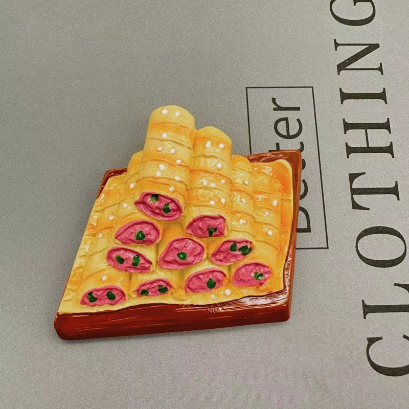 3D Simulation Food Fridge Magnet