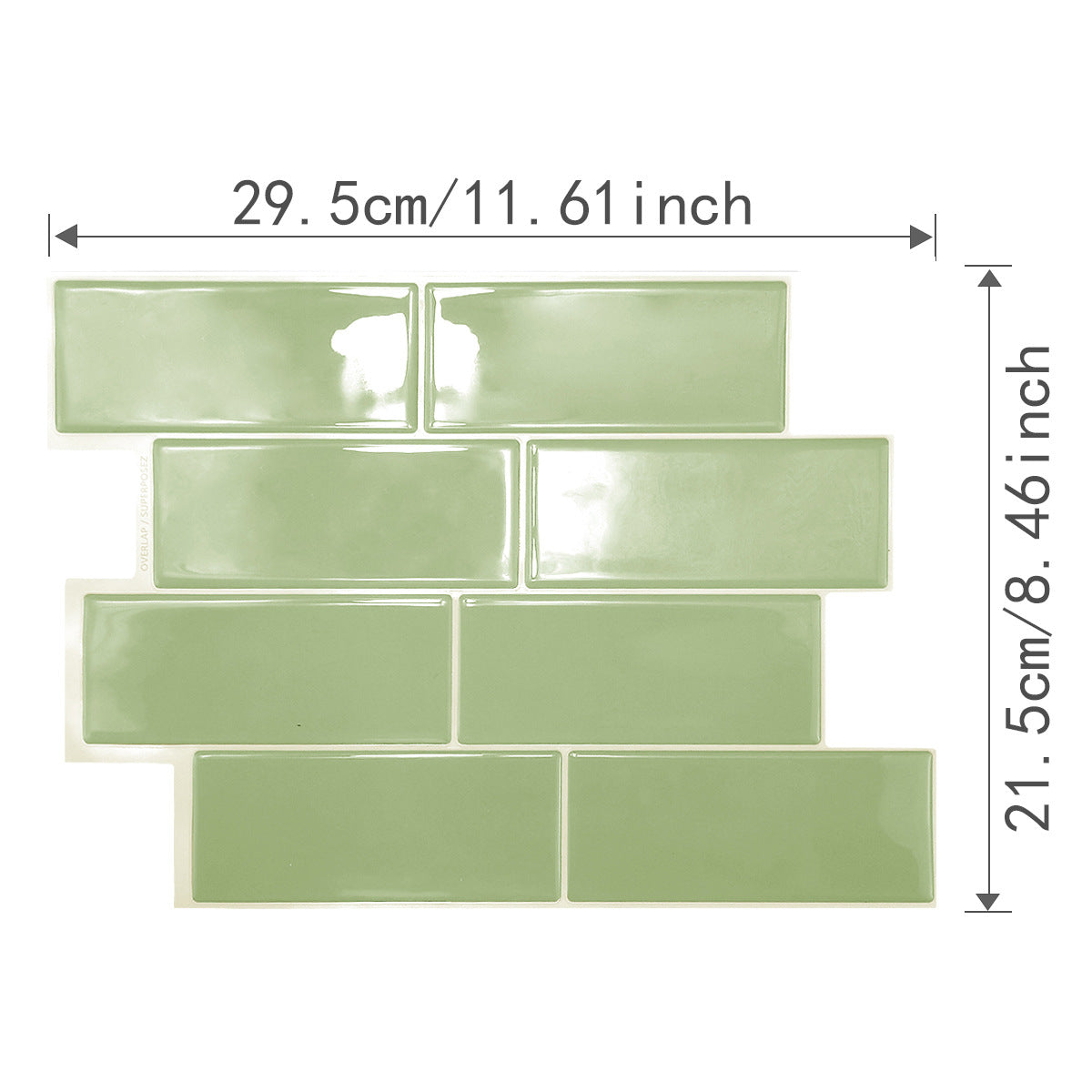 Waterproof and oil-resistant adhesive wall stickers for decoration.