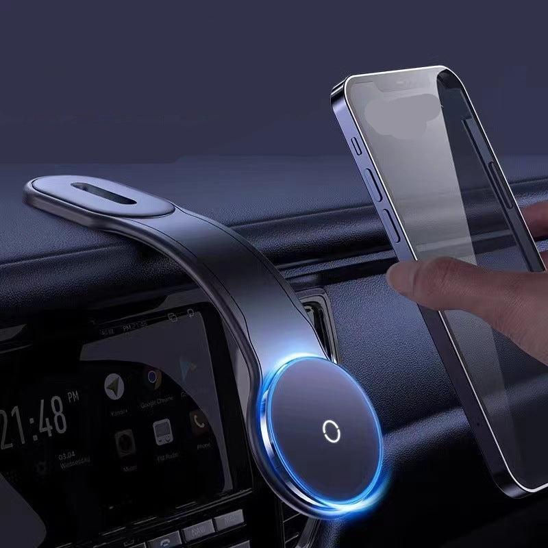 Magnetic car phone holder