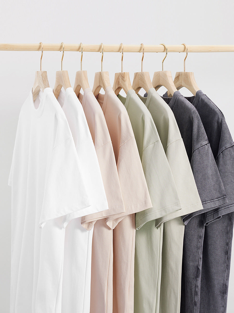 Customized loose cotton T-shirt