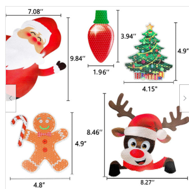 🎉Reflective Light Bulb Magnet Decoration Set🌲