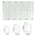 Reflective number label