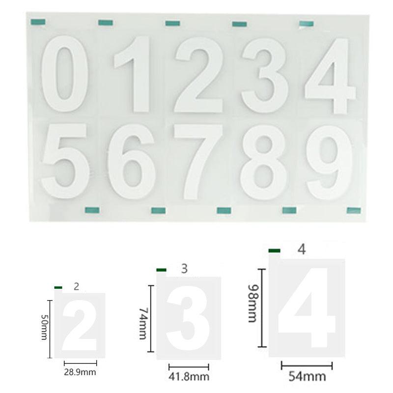 Reflective number label