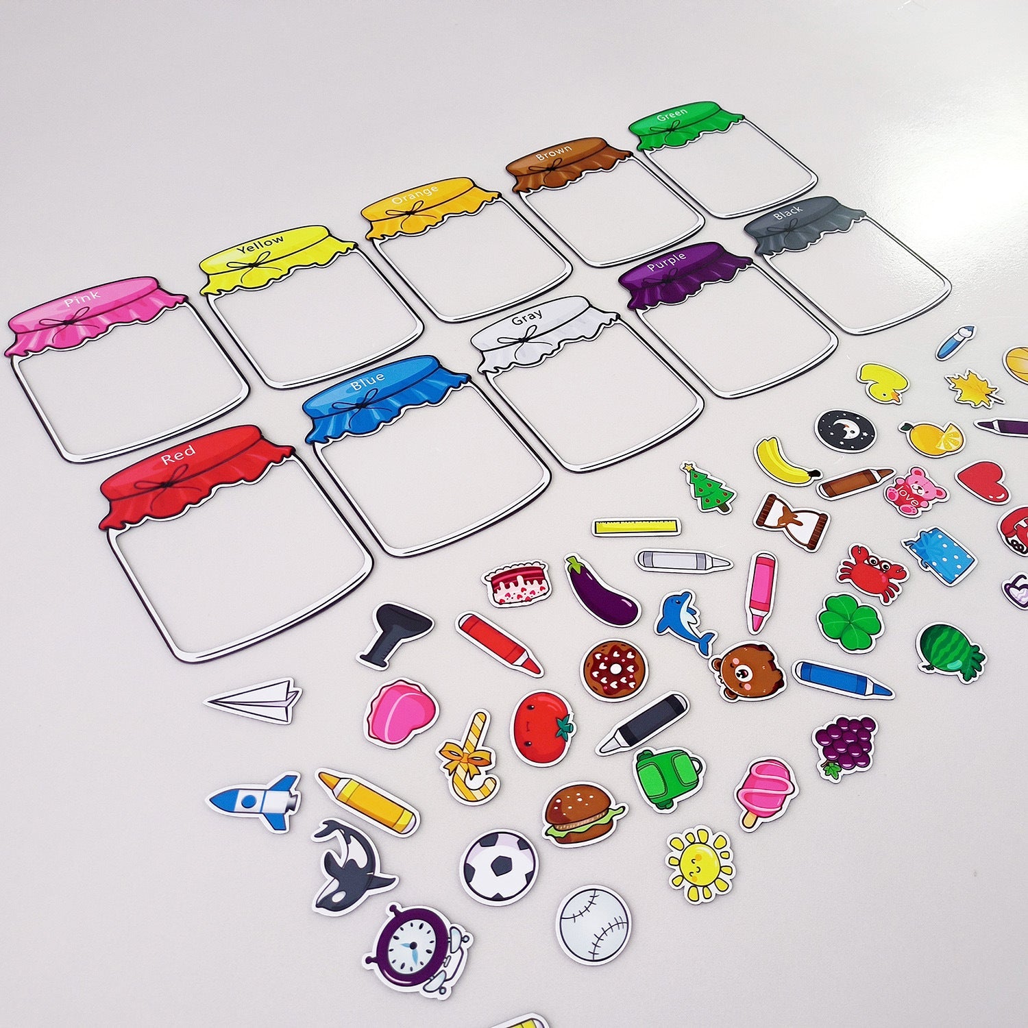 10-Piece Color Identification Magnetic Sorting Set